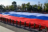 В Сочи развернули Самый большой Флаг России